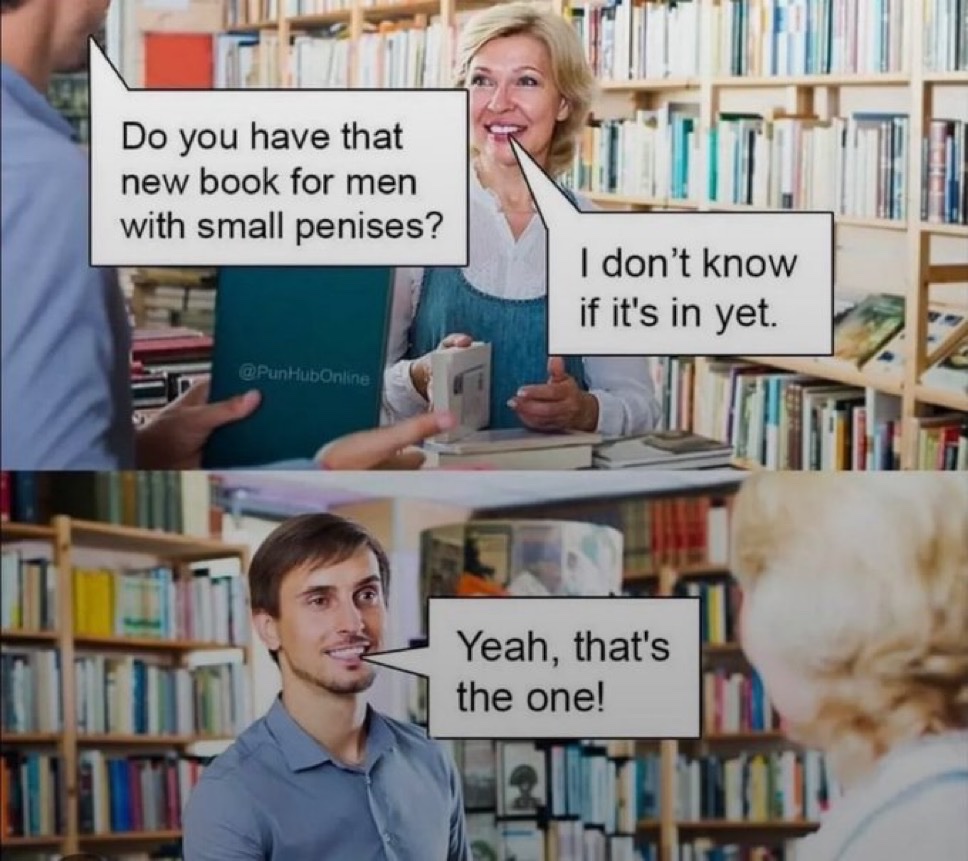 Do you have that new book for men with small penises