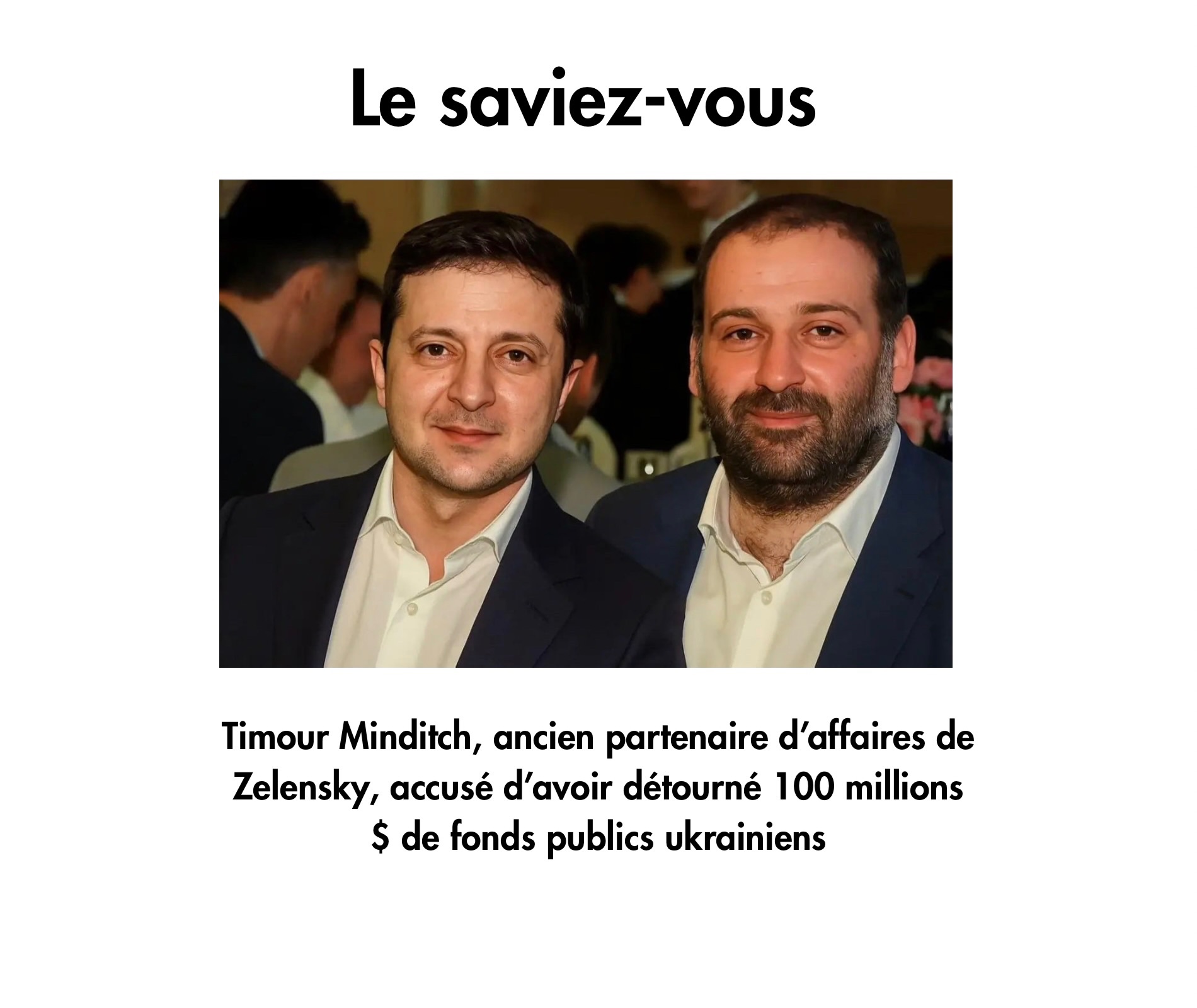 Le saviez vous