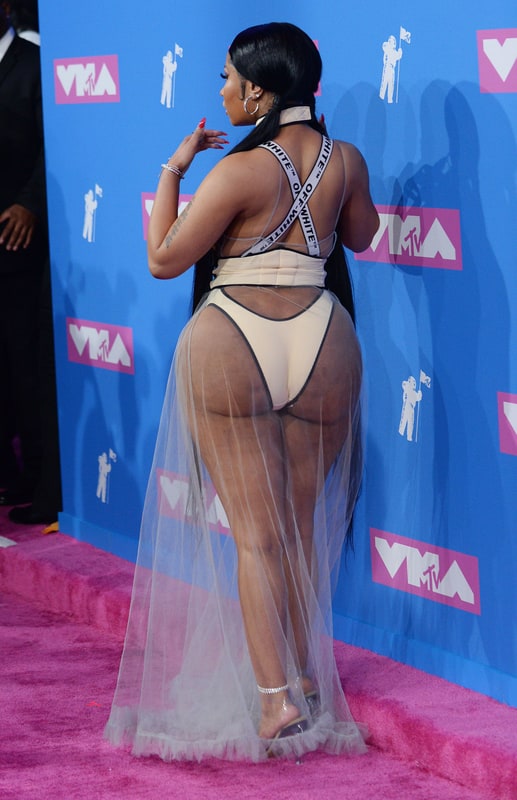 Nicki Minaj Big Fat Diabetic Ass In Nude Bodysuit Vmas 4