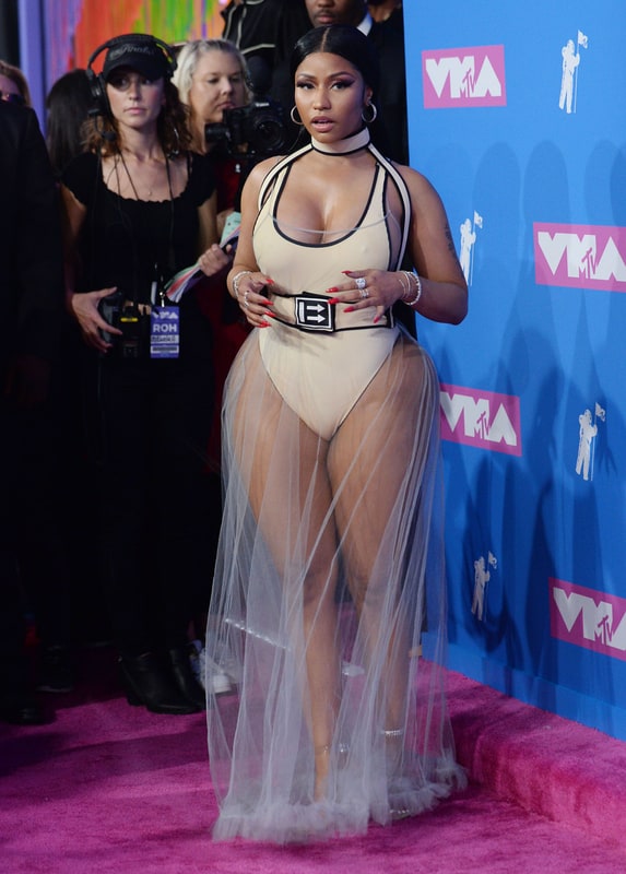 Nicki Minaj Big Fat Diabetic Ass In Nude Bodysuit Vmas 